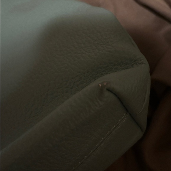 Valentina Mint Green Pebbled Leather Crossbody Bag - Picture 7 of 7